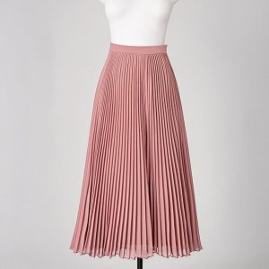 Pleated Midi Skirt
