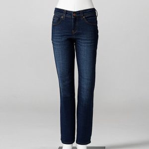 Slim Fit Dark Jeans